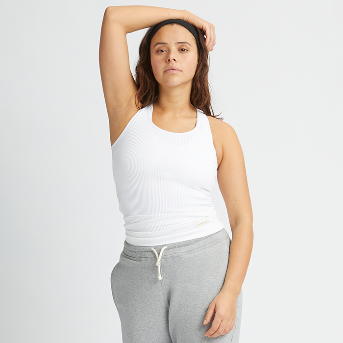 Micro Rib Linne Vit 15453