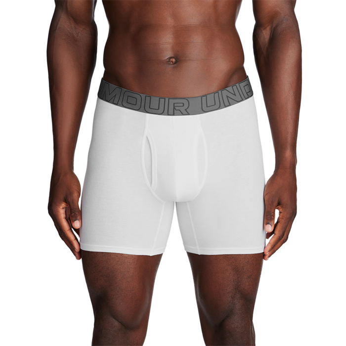 UA Performance Cotton Boxerkalsonger 3-pack Vit