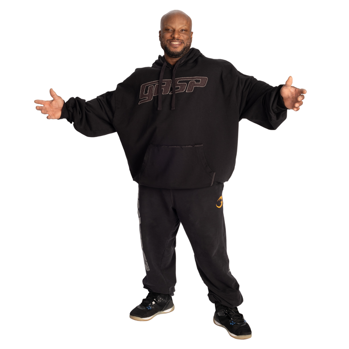 Gasp Hood Huvtr&ouml;ja Svart Gr&aring;