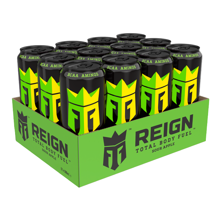 12 x Reign Energy, 50 cl, Sour Apple