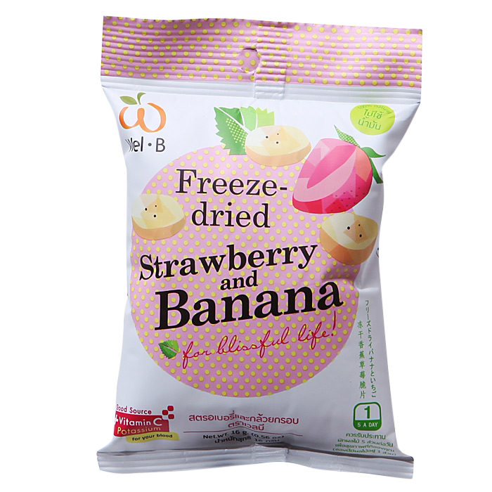 Freezedried Strawberry & Banana 16 g