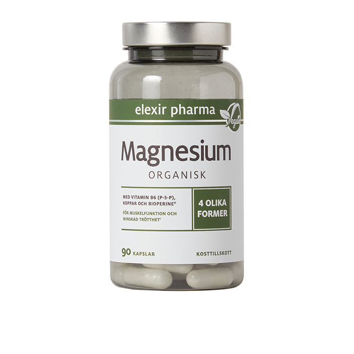 Organisk Magnesium 120 mg 90 kapslar