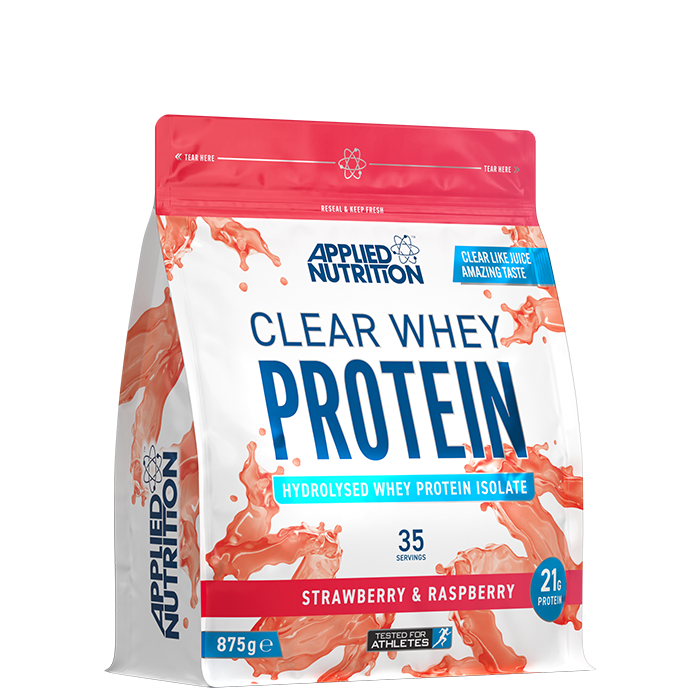 Applied Nutrition Clear Whey Vassleprotein 875 g, Strawberry och Raspberry