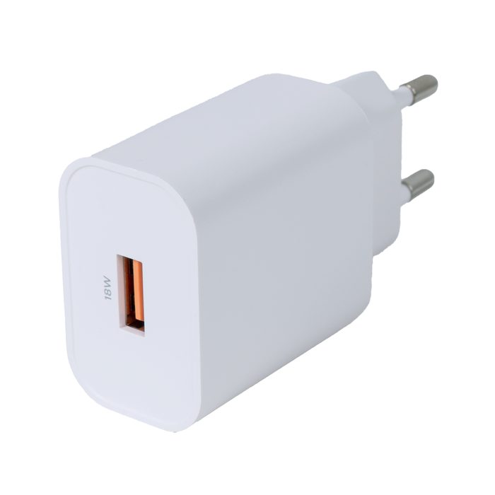 USB-v&auml;ggladdare 18W med 1x USB-A Vit