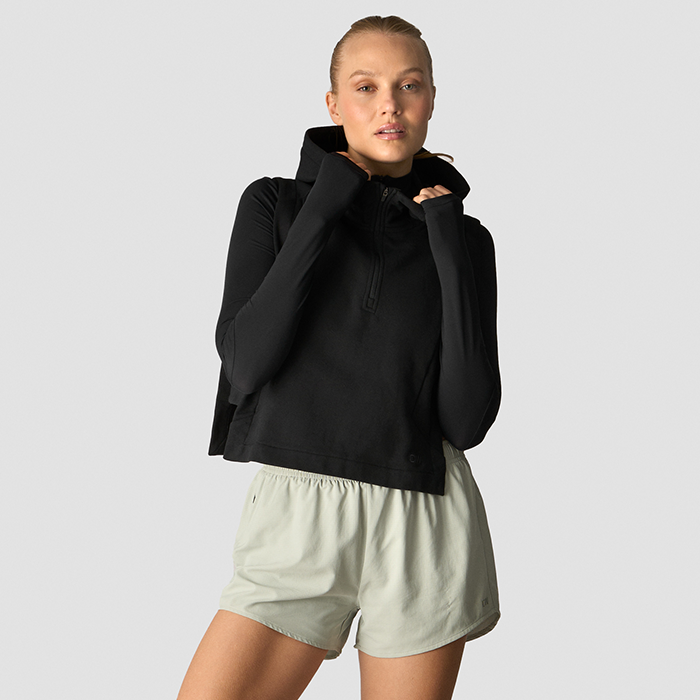 Mirage Sleeveless Hoodie Wmn,Black