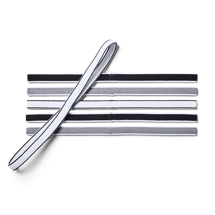 UA Mini Headbands, 6-Pack, Black