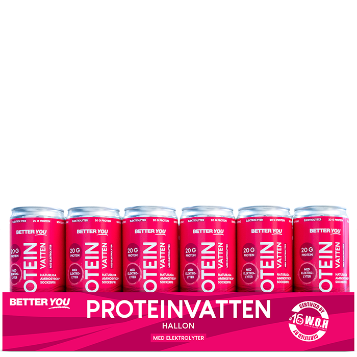 24 x Proteinvatten Elektrolyter 330 ml Hallon