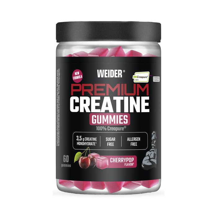 Weider Premium PureCreatine gummie 60 gummies Cherrypop