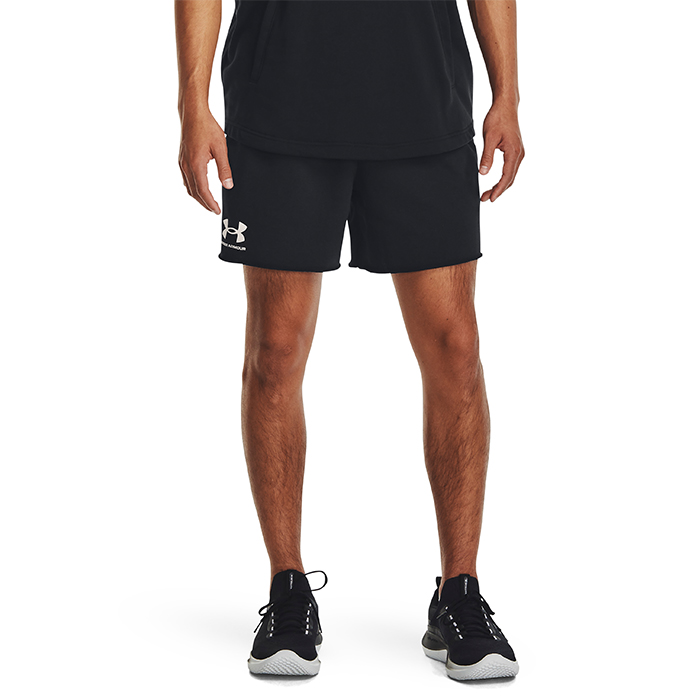 UA Rival Terry 6in Short,Black
