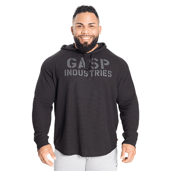 L/S Thermal Hoodie, Black/Black