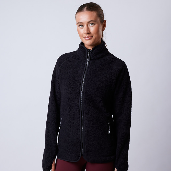 Line Fleece Jacka Svart 12643