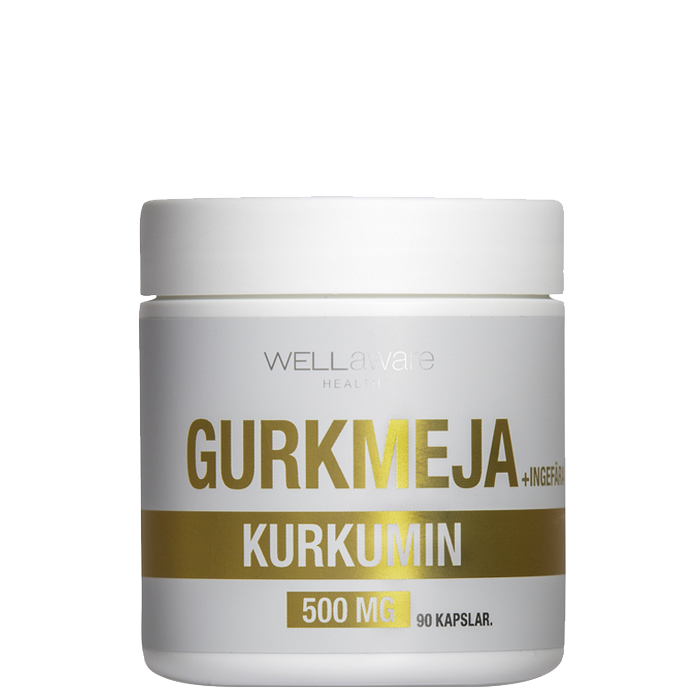 WellAware Gurkmeja/Ingefära 500 mg 90 kapslar