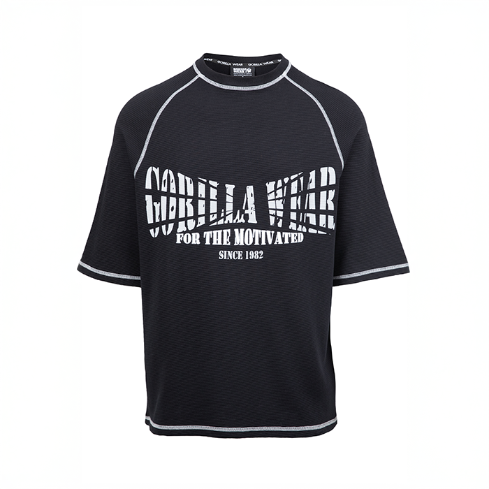 Finley Oversized T-Shirt Svart Gr&aring;