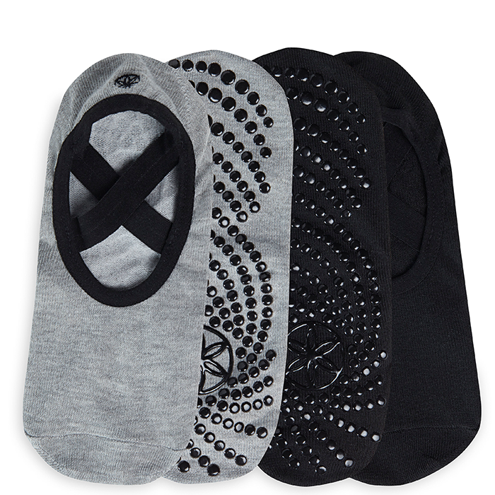 Gaiam Grippy Yoga Socks Dovetail 2-pack