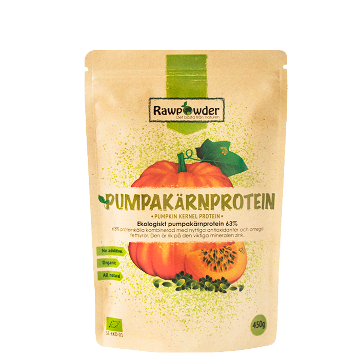Ekologisk Pumpak&auml;rnprotein 450 g
