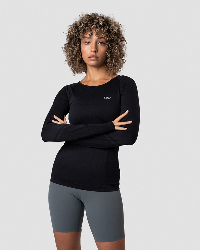 ICANIWILL Everyday Seamless LS Black