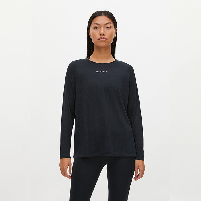 Läs mer om Mesh Luxe Long Sleeve, Black