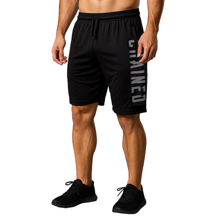 Chained Mesh Shorts Svart