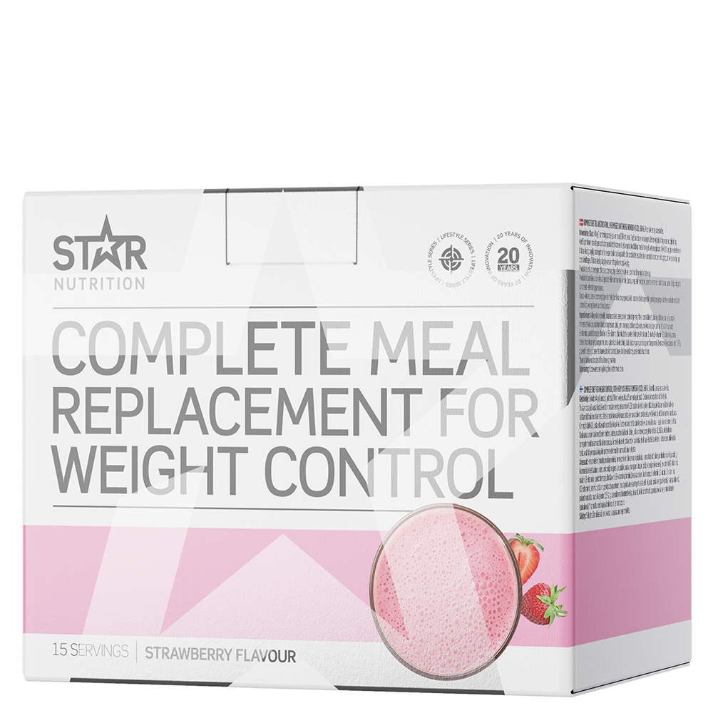 Complete Meal M&aring;ltidsers&auml;ttning Viktkontroll 15 portioner jordgubb