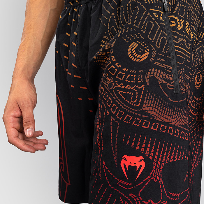 Venum Quetzal Fury Tr&auml;ningsshorts Svart R&ouml;d Orange