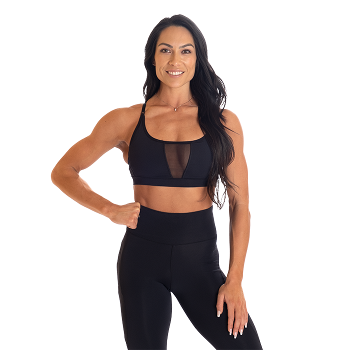 Highbridge Mesh Bra, Black