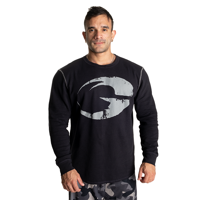 Läs mer om Thermal Logo Sweater, Asphalt