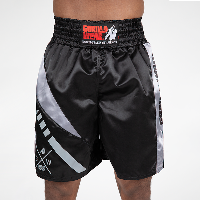 Gorilla Wear Hornell Boxing Shorts Black/Grey