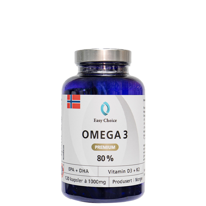 Omega-3 Premium 80%1000mg M/K2 120 kapslar