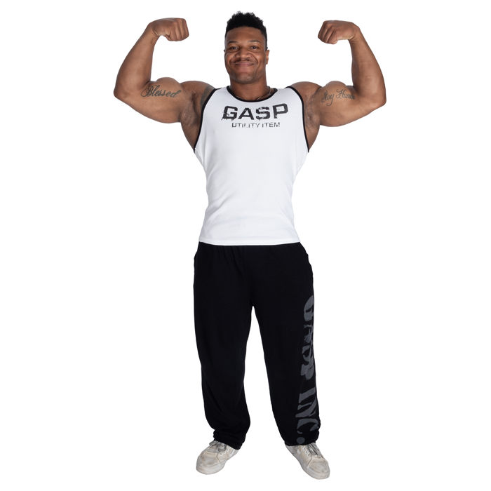 Ribbed T-Back Linne Vit