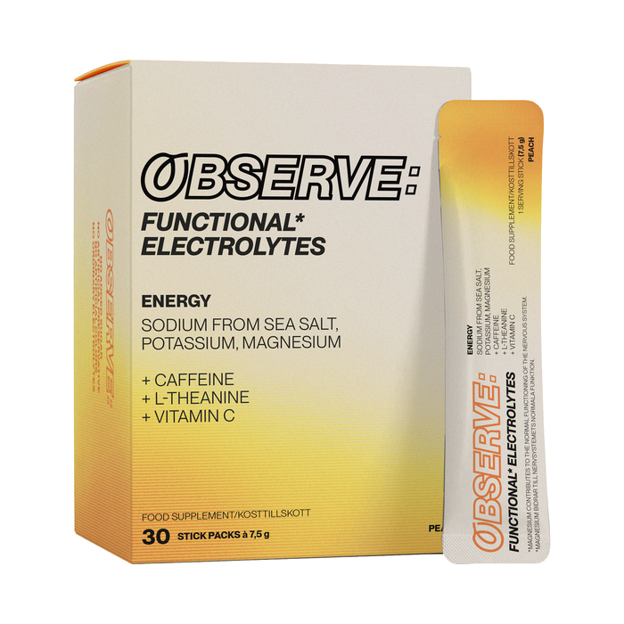 OBSERVE: ENERGY  Peach, 30 Stick Packs
