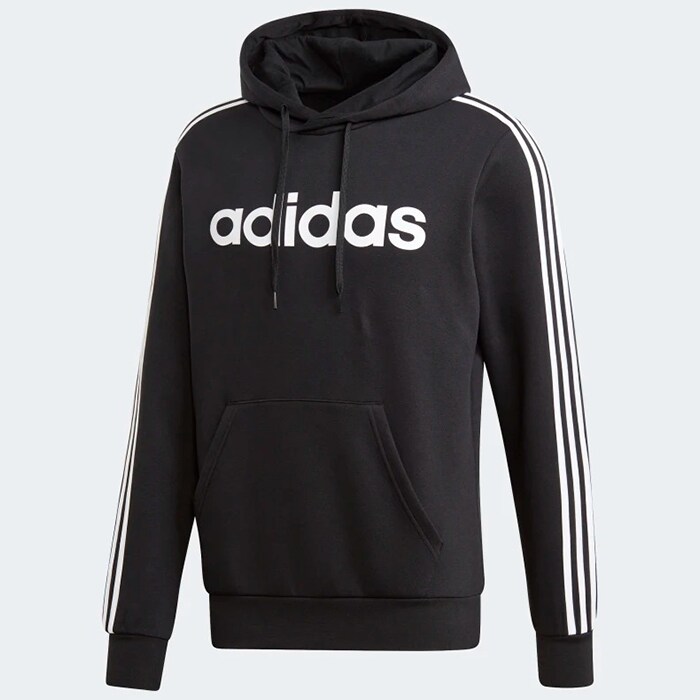 Bild av ADIDAS 3 Stripe Pullover Hoodie, Black