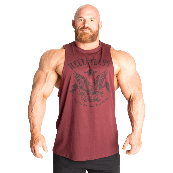 Relentless Cut Out T‑Shirt Röd