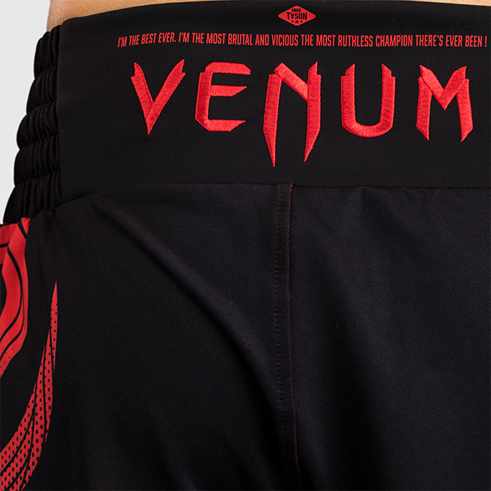 Venum X Mike Tyson Everyone has a plan Boxningsshorts Svart R&ouml;d