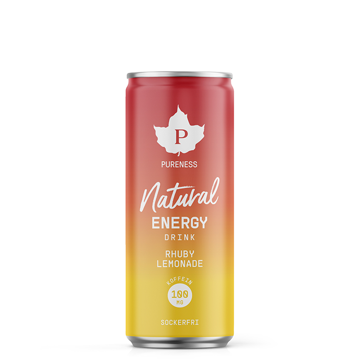 Natural Energidryck 330 ml Rabarber Lemonad