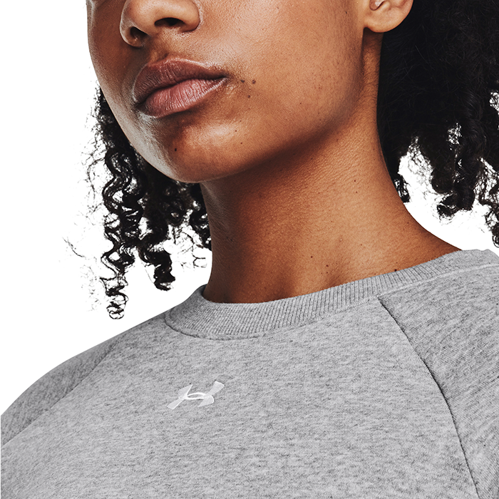 UA Rival Fleece Crew, Pitch Gray