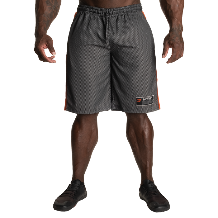 No1 Mesh Shorts Svart Orange