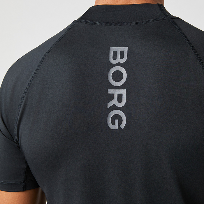 Mock Neck T‑shirt Svart