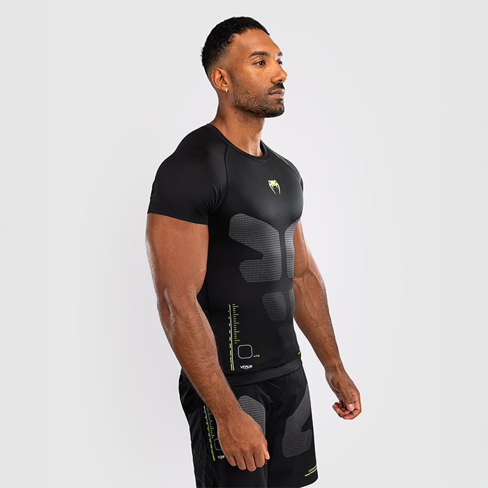 Training Camp 4.0 Rashguard Kort&auml;rmad Svart Gr&ouml;n