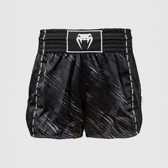 Rapid Muay Thai Shorts Svart GråVit