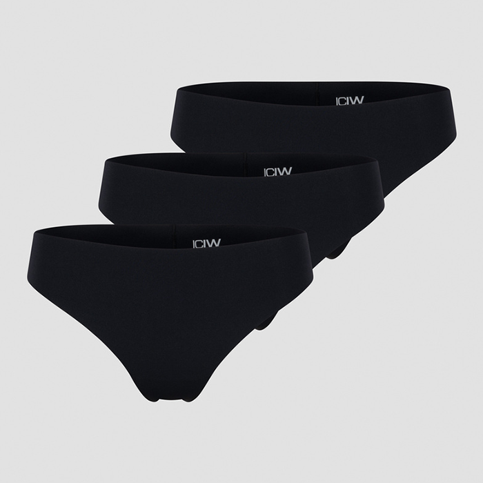 Läs mer om Soft Thong 3-pack, Black