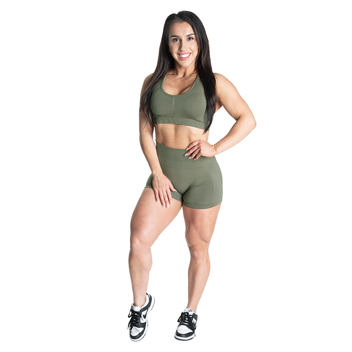 Scrunch Shorts, Washed Green