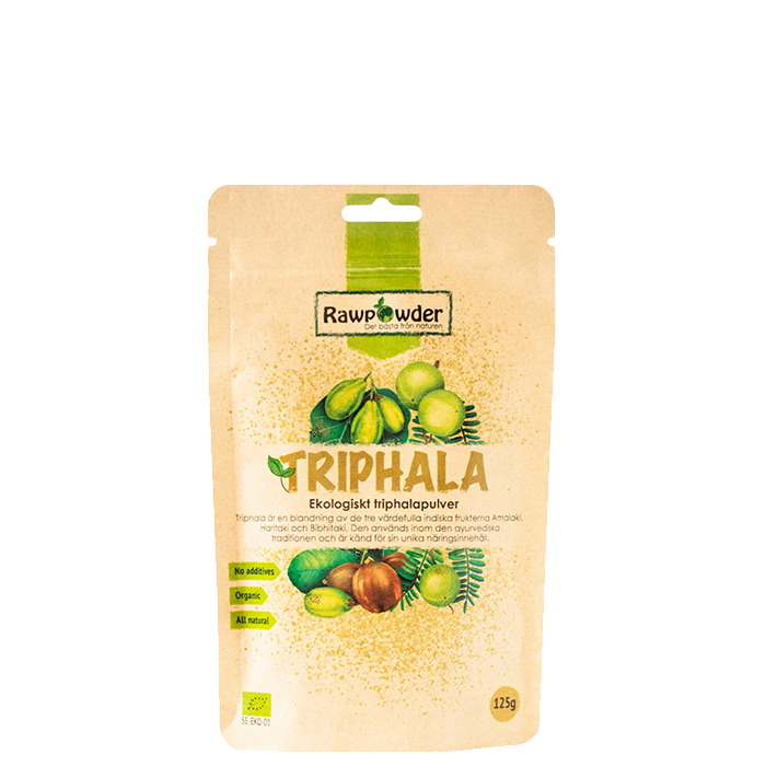 Triphala, Ekologiskt Triphala pulver, 125 g