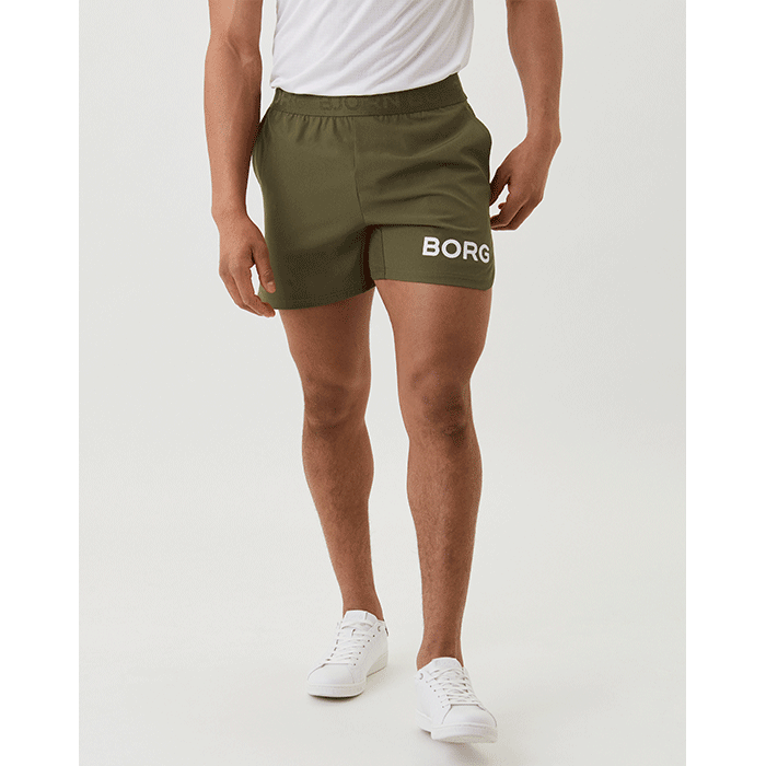 Borg Short Shorts Ivy Green