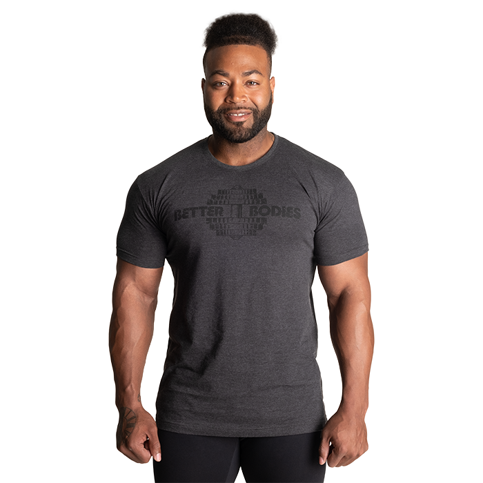 Better Bodies Recruit Tee Dark Grey Melange