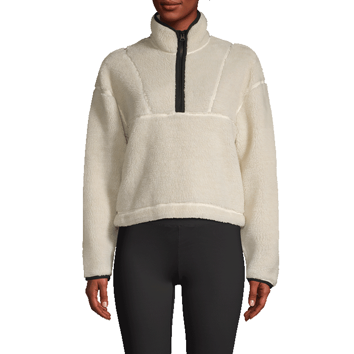 Casall Sportswear Pile Half Zip Off White