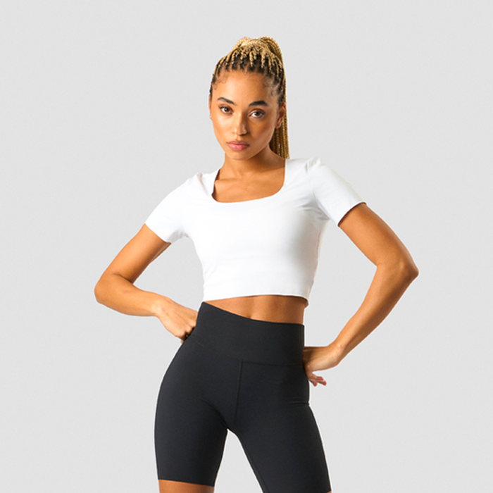 Läs mer om Nimble Soft Cropped T-shirt, White