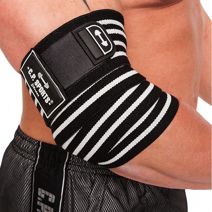 C.P. Sports Elbow Wraps Pro Black/White