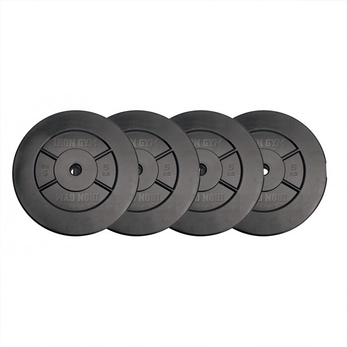 Iron Gym 20kg Plate Set,5kg x 4 Add ons)