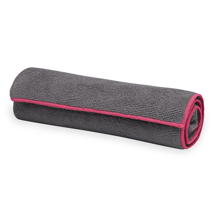 Yoga Handduk Frostgrå Fuchsia Röd
