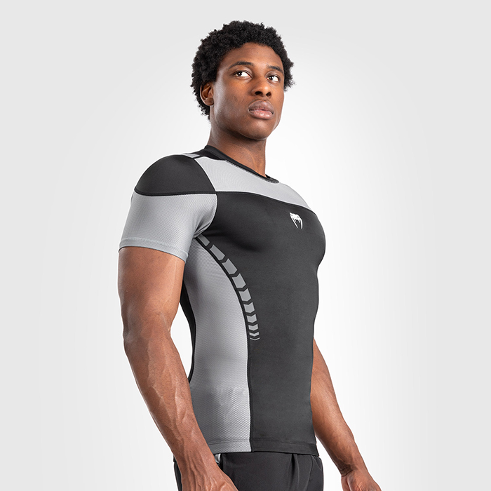 Tempest Kortärmad Rashguard Svart/Grå